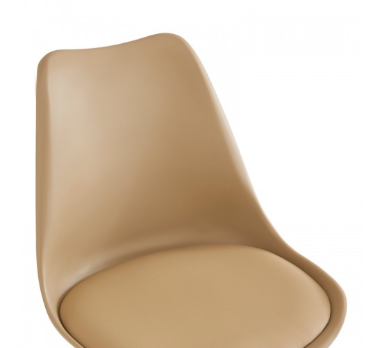 Καρέκλα γραφείου εργασίας Gaston II pp-pu cappuccino 48x57x77-90εκ Υλικό: PP - PU - METAL 127-000201