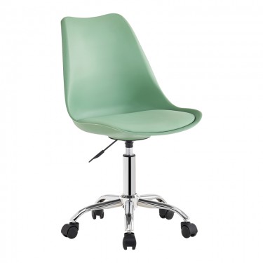 Καρέκλα γραφείου Gaston II μέντα pp-pu 48x57x77-90εκ Υλικό: PP - PU - METAL 127-000202