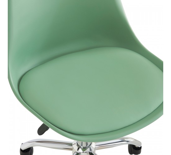 Καρέκλα γραφείου Gaston II μέντα pp-pu 48x57x77-90εκ Υλικό: PP - PU - METAL 127-000202