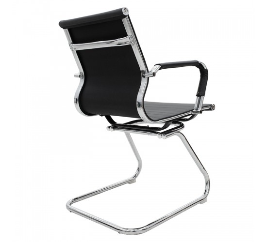 Καρέκλα γραφείου επισκέπτη Valter PU λευκό Υλικό: METAL. PU 128-000012