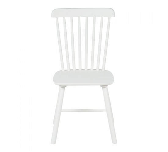 Καρέκλα Melia rubberwood σε λευκή απόχρωση 45x51x87εκ Υλικό: RUBBERWOOD 128-000040