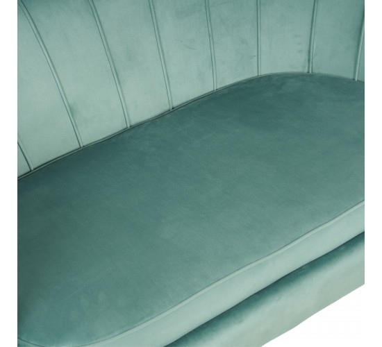 Καναπές 2θέσιος Daimon βελούδο σε φυστικί απόχρωση 134x70x77εκ Υλικό: VELVET - METAL LEGS 128-000045