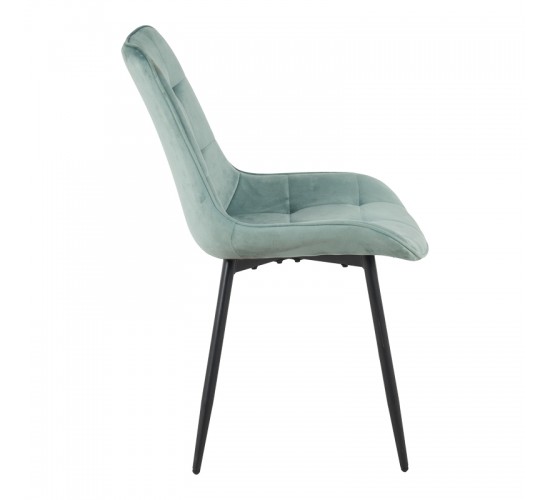 Καρέκλα Berne βελούδο σε φυστικί απόχρωση 53x62x84εκ Υλικό: VELVET - METAL LEGS 128-000047