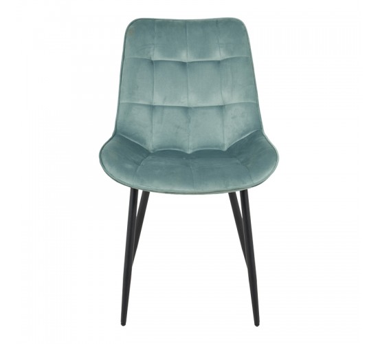 Καρέκλα Berne βελούδο σε φυστικί απόχρωση 53x62x84εκ Υλικό: VELVET - METAL LEGS 128-000047