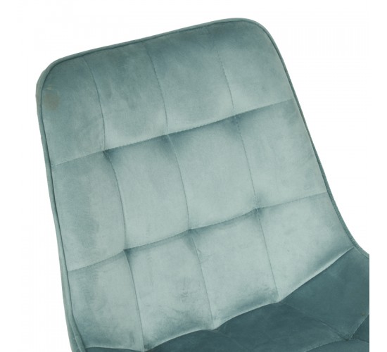 Καρέκλα Berne βελούδο σε φυστικί απόχρωση 53x62x84εκ Υλικό: VELVET - METAL LEGS 128-000047