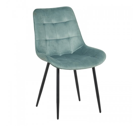 Καρέκλα Berne βελούδο σε φυστικί απόχρωση 53x62x84εκ Υλικό: VELVET - METAL LEGS 128-000047