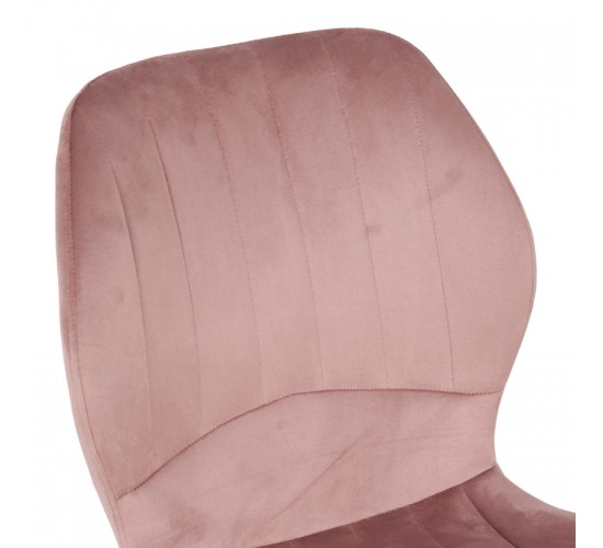 Καρέκλα Jelour βελούδο σε σάπιο μήλο απόχρωση-πόδια φυσικά μεταλλικά 46.5x60x84εκ Υλικό: VELVET - METAL LEGS 128-000050