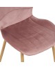 Καρέκλα Jelour βελούδο σε σάπιο μήλο απόχρωση-πόδια φυσικά μεταλλικά 46.5x60x84εκ Υλικό: VELVET - METAL LEGS 128-000050