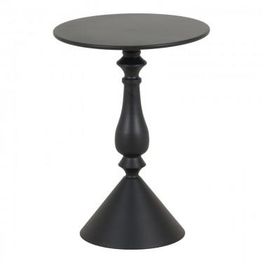 Βοηθητικό τραπέζι Lalou μέταλλο σε μαύρη απόχρωση Φ40x55εκ Υλικό: METAL 128-000055