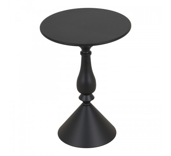 Βοηθητικό τραπέζι Lalou μέταλλο σε μαύρη απόχρωση Φ40x55εκ Υλικό: METAL 128-000055