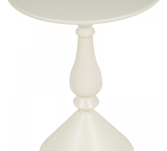 Βοηθητικό τραπέζι Lalou μέταλλο σε κρέμα απόχρωση Φ40x55εκ Υλικό: METAL 128-000057