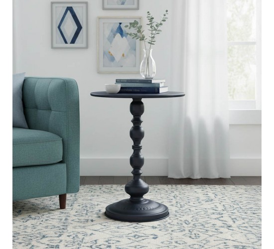 Βοηθητικό τραπέζι Anesor μέταλλο σε μαύρη απόχρωση Φ40x52εκ Υλικό: METAL 128-000059