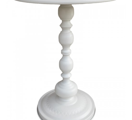 Βοηθητικό τραπέζι Anesor μέταλλο σε κρεμ απόχρωση Φ40x52εκ Υλικό: METAL 128-000060