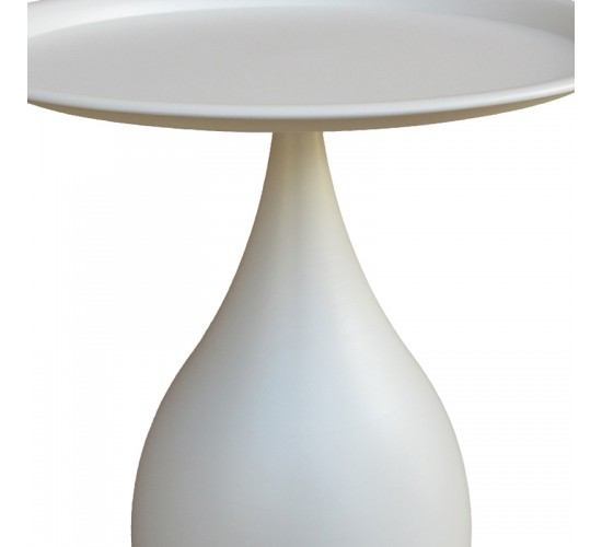 Βοηθητικό τραπέζι Samino μέταλλο σε κρεμ απόχρωση Φ39x42εκ Υλικό: METAL 128-000062