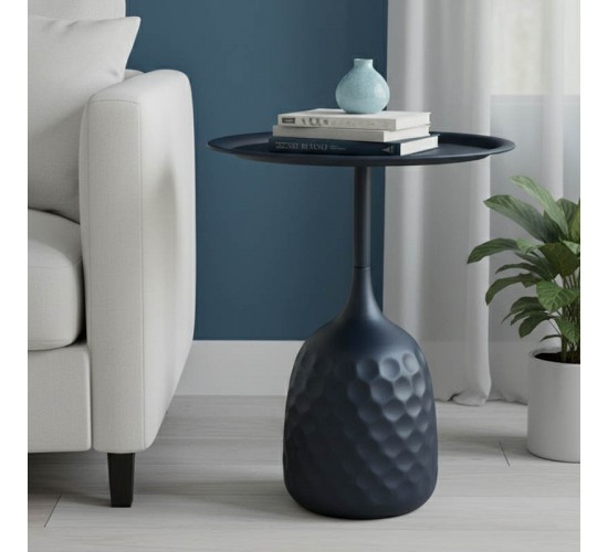 Βοηθητικό τραπέζι Waini μέταλλο σε μαύρη απόχρωση Φ39x60εκ Υλικό: METAL 128-000063