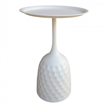 Βοηθητικό τραπέζι Waini μέταλλο σε κρεμα απόχρωση Φ39x60εκ Υλικό: METAL 128-000064