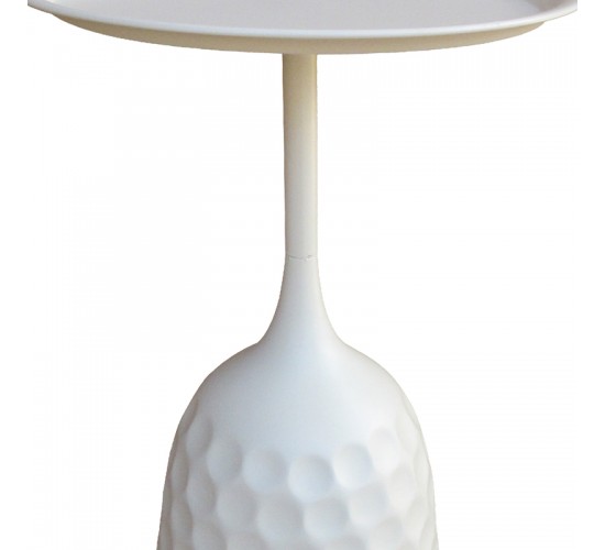 Βοηθητικό τραπέζι Waini μέταλλο σε κρεμα απόχρωση Φ39x60εκ Υλικό: METAL 128-000064