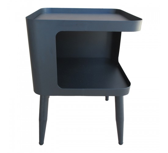 Βοηθητικό τραπέζι Cubino μέταλλο σε μαύρη απόχρωση 35x35x50εκ Υλικό: METAL 128-000065