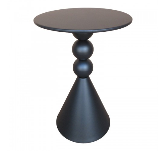 Βοηθητικό τραπέζι Bilane μέταλλο σε μαύρη απόχρωση Φ39x55εκ Υλικό: METAL 128-000067