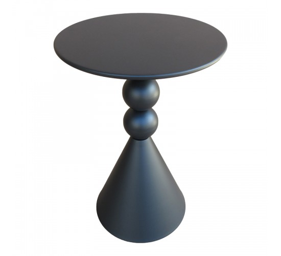 Βοηθητικό τραπέζι Bilane μέταλλο σε μαύρη απόχρωση Φ39x55εκ Υλικό: METAL 128-000067