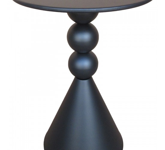 Βοηθητικό τραπέζι Bilane μέταλλο σε μαύρη απόχρωση Φ39x55εκ Υλικό: METAL 128-000067