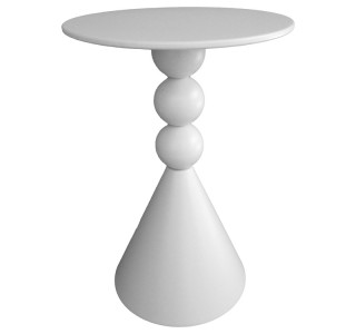 Βοηθητικό τραπέζι Bilane μέταλλο σε κρεμ απόχρωση Φ39x60εκ Υλικό: METAL 128-000069