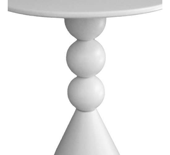 Βοηθητικό τραπέζι Bilane μέταλλο σε κρεμ απόχρωση Φ39x55εκ Υλικό: METAL 128-000069