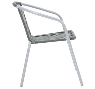 Πολυθρόνα Obbi μέταλλο-pe γκρι 53x59x72εκ Υλικό: PE RATTAN - METAL 24x0.8MM 130-000007