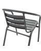 Πολυθρόνα κήπου Tade μέταλλο ανθρακί Υλικό: METAL 24x0.8MM 130-000038