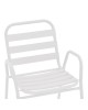 Πολυθρόνα Sussie στοιβαζόμενη λευκό μέταλλο με φέτες αλουμινίου 45x62x76εκ Υλικό: ALUMINIUM. STEEL. TUBE 24 130-000100