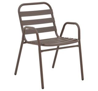 Τραπεζαρία Watson-Sussie σετ 3τεμ μέταλλο καφέ-γυαλί 60x60x70εκ Υλικό: METAL-WATER WAVE TEMPERED GLASS 130-000129