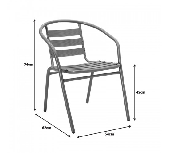 Τραπεζαρία Tade-Ensure 5τεμ μέταλλο-γυαλί σε μαύρη απόχρωση 140x80x70εκ Υλικό: METAL D: 24MM - GLASS 130-000161