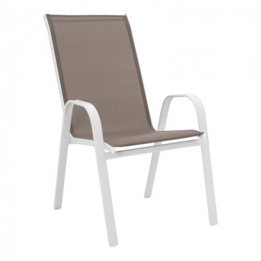 Τραπεζαρία Calan-Ensure 5τεμ μέταλλο-γυαλί σε λευκή απόχρωση 120x70x70εκ Υλικό: METAL D: 24MM - GLASS 130-000166