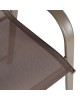 Σκαμπό μπαρ μεσαίου ύψους Calan σαμπανιζέ μέταλλο-textilene σε ανοιχτή καφέ απόχρωση 55x70x114εκ Υλικό: TEXTILENE - TUBE 42X14 MM 130-000199