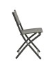 Καρέκλα Jeve πτυσσόμενη μέταλλο-textilene σε ανθρακί απόχρωση 46x51x81εκ Υλικό: STEEL FRAME - TEXTILENE - TUBE 30X15X0.8MM - 19X13X0.8MM 130-000202