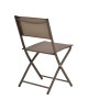 Καρέκλα Jeve πτυσσόμενη σαμπανιζέ μέταλλο και textilene 46x51x81εκ Υλικό: STEEL FRAME - TEXTILENE - TUBE 30X15X0.8MM - 19X13X0.8MM 130-000203