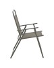 Καρέκλα Vela πτυσσόμενη ανθρακί μέταλλο-textilene σε καφέ απόχρωση 53x58x90εκ Υλικό: STEEL FRAME - TEXTILENE - TUBE 22/42X14MM 130-000204