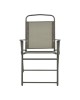 Καρέκλα Vela πτυσσόμενη ανθρακί μέταλλο-textilene σε καφέ απόχρωση 53x58x90εκ Υλικό: STEEL FRAME - TEXTILENE - TUBE 22/42X14MM 130-000204