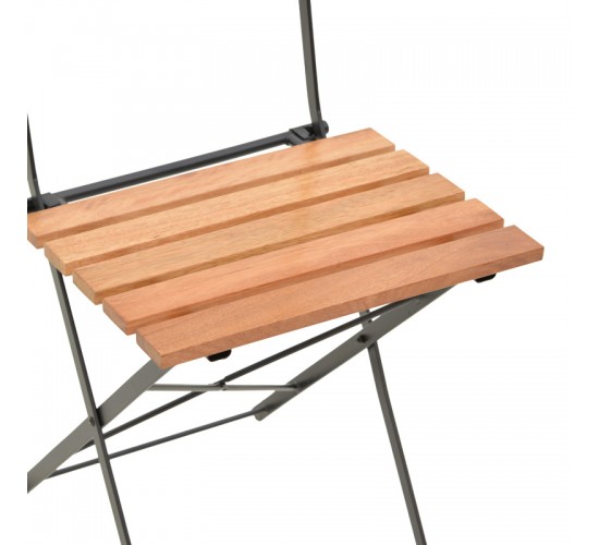 Τραπεζαρία Pometia σετ 3τεμ ξύλο-μέταλλο Υλικό: METAL - WOOD 137-000012 Τραπεζαρία Pometia σετ 3τεμ ξύλο-μέταλλο Υλικό: METAL - WOOD 137-000012