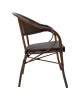 Πολυθρόνα κήπου Paula μέταλλο-rattan καφέ Υλικό: METAL-PE RATTAN 140-000029 Πολυθρόνα κήπου Paula μέταλλο-rattan καφέ Υλικό: METAL-PE RATTAN 140-000029