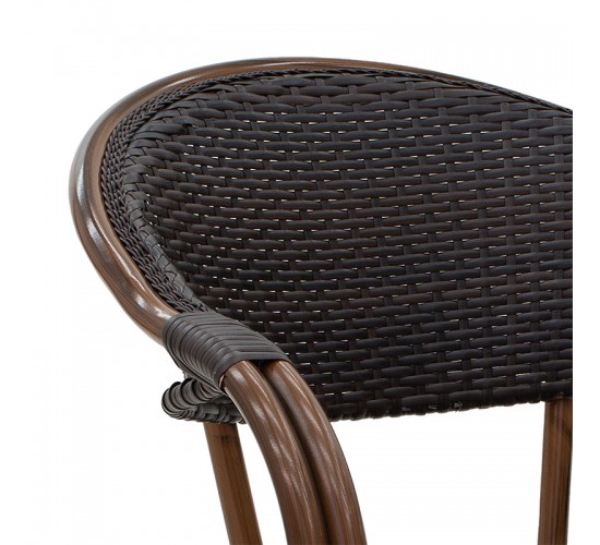 Πολυθρόνα κήπου Paula μέταλλο-rattan καφέ Υλικό: METAL-PE RATTAN 140-000029 Πολυθρόνα κήπου Paula μέταλλο-rattan καφέ Υλικό: METAL-PE RATTAN 140-000029