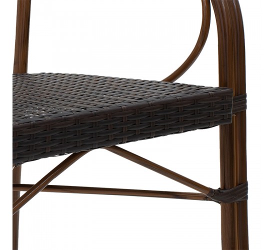 Πολυθρόνα κήπου Paula μέταλλο-rattan καφέ Υλικό: METAL-PE RATTAN 140-000029 Πολυθρόνα κήπου Paula μέταλλο-rattan καφέ Υλικό: METAL-PE RATTAN 140-000029