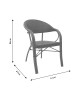 Πολυθρόνα κήπου Paula μέταλλο-rattan καφέ Υλικό: METAL-PE RATTAN 140-000029 Πολυθρόνα κήπου Paula μέταλλο-rattan καφέ Υλικό: METAL-PE RATTAN 140-000029