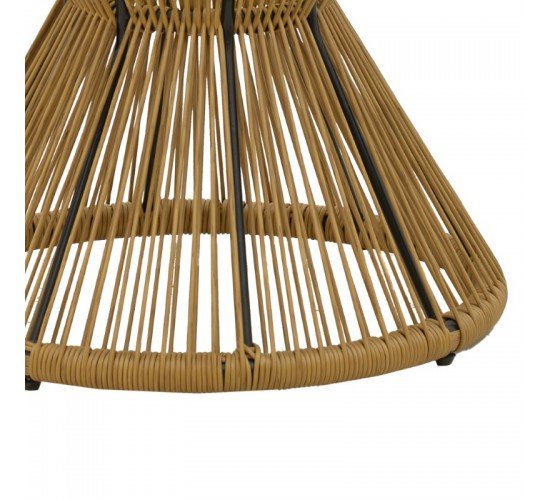 Τραπέζι Mabil rattan φυσικό-γυαλί Φ50x55εκ Υλικό: METAL - GLASS - PE RATTAN 140-000053 Τραπέζι Mabil rattan φυσικό-γυαλί Φ50x55εκ Υλικό: METAL - GLASS - PE RATTAN 140-000053