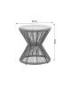 Τραπέζι Mabil rattan φυσικό-γυαλί Φ50x55εκ Υλικό: METAL - GLASS - PE RATTAN 140-000053 Τραπέζι Mabil rattan φυσικό-γυαλί Φ50x55εκ Υλικό: METAL - GLASS - PE RATTAN 140-000053