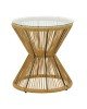 Τραπέζι Mabil rattan φυσικό-γυαλί Φ50x55εκ Υλικό: METAL - GLASS - PE RATTAN 140-000053 Τραπέζι Mabil rattan φυσικό-γυαλί Φ50x55εκ Υλικό: METAL - GLASS - PE RATTAN 140-000053
