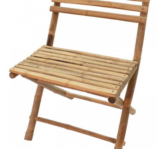 Καρέκλα κήπου Nixon pakoworld πτυσσόμενη bamboo φυσικό