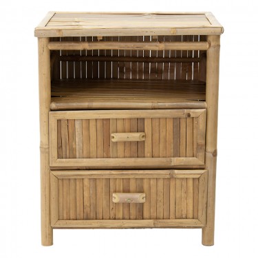 Κομοδίνο Ofra bamboo φυσικό 56x46x69εκ Υλικό: BAMBOO 141-000021