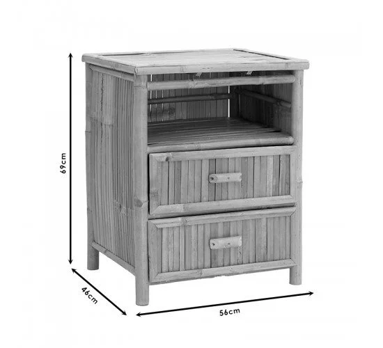 Κομοδίνο Ofra bamboo φυσικό 56x46x69εκ Υλικό: BAMBOO 141-000021 Κομοδίνο Ofra bamboo φυσικό 56x46x69εκ Υλικό: BAMBOO 141-000021