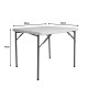 Τραπέζι catering Comfort πτυσσόμενο σε λευκή απόχρωση 80x80x74εκ Υλικό: HDPE SURFACE - METALLIC LEGS 142-000021 Τραπέζι catering Comfort πτυσσόμενο σε λευκή απόχρωση 80x80x74εκ Υλικό: HDPE SURFACE - METALLIC LEGS 142-000021